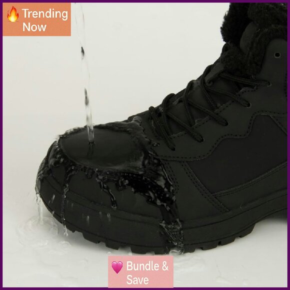 Women's Waterproof Winter Snow Boots Non-Slip Hiking Outdoor Shoes - Picture 6 of 7